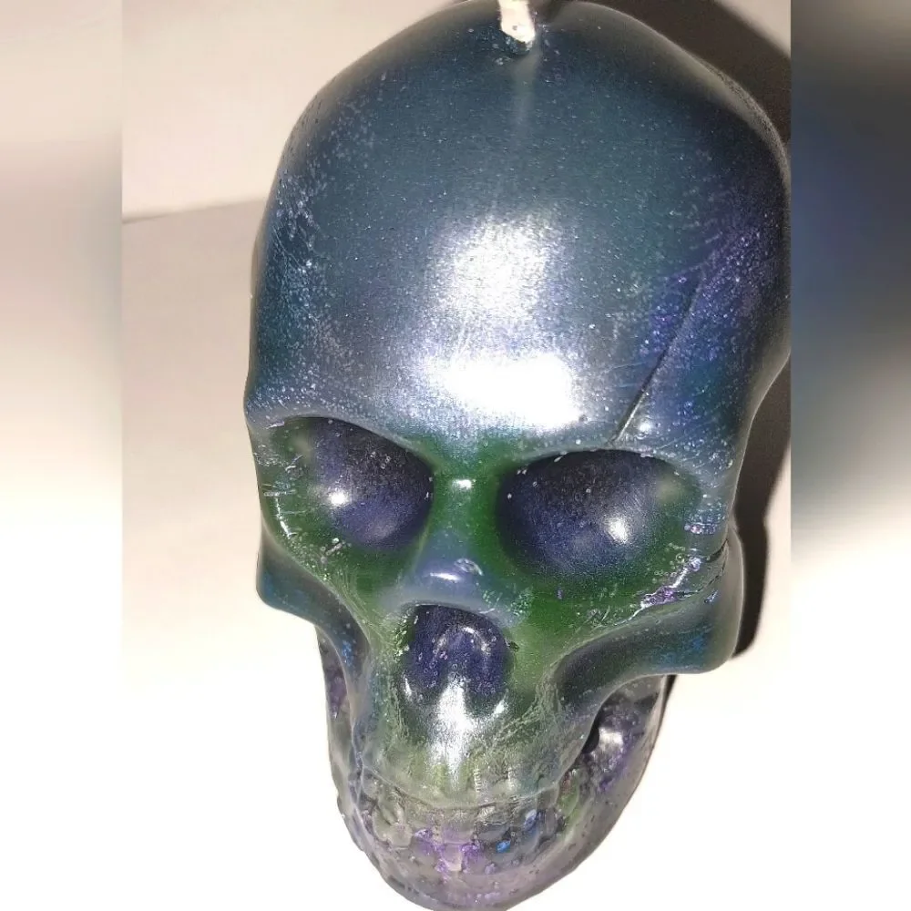Handcrafted from our new limited edition, Raging skull head candle collection
